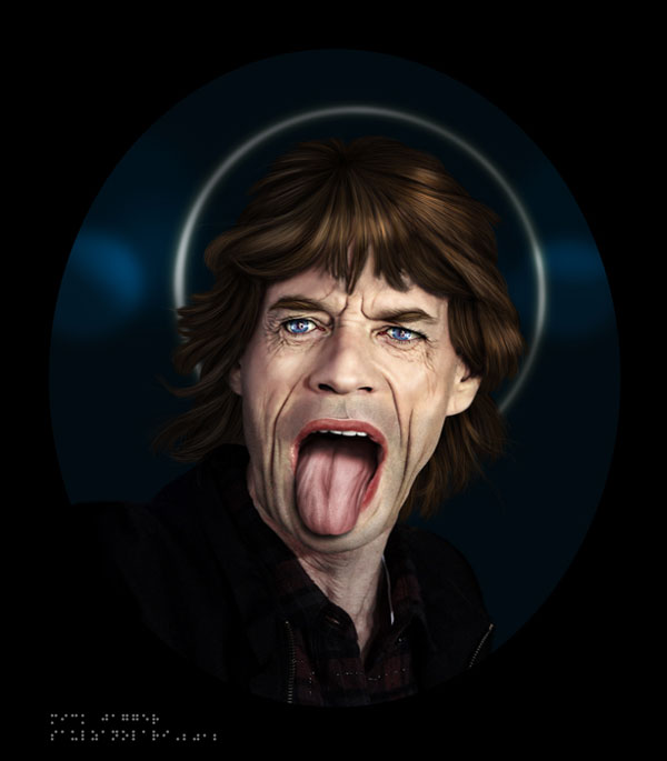 Mick Jagger, Deep Rolling by Saul Zanolari – Bern, Switzerland - SaulZanolari-MickJagger