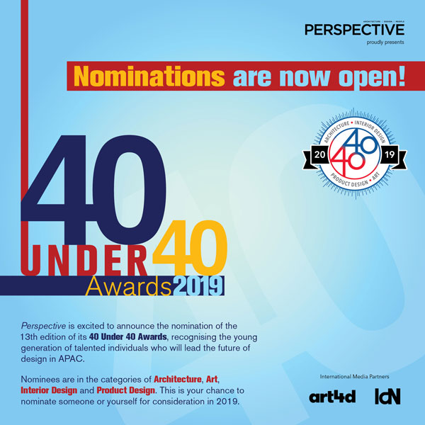 Nominate Now Perspectives 40 Under 40 Awards 2019 — Hong Kong